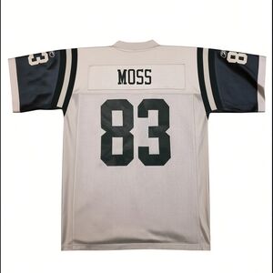 Reebok White And Green NFL Mesh Jersey